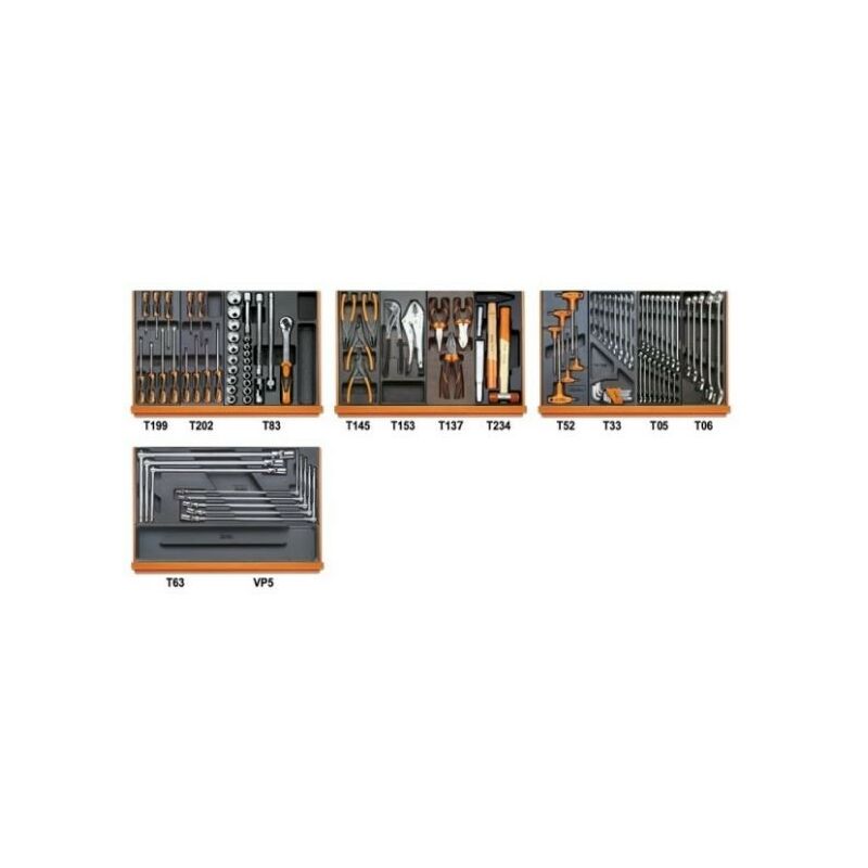 Assortimento di 102 Utensili per Autoriparazione
