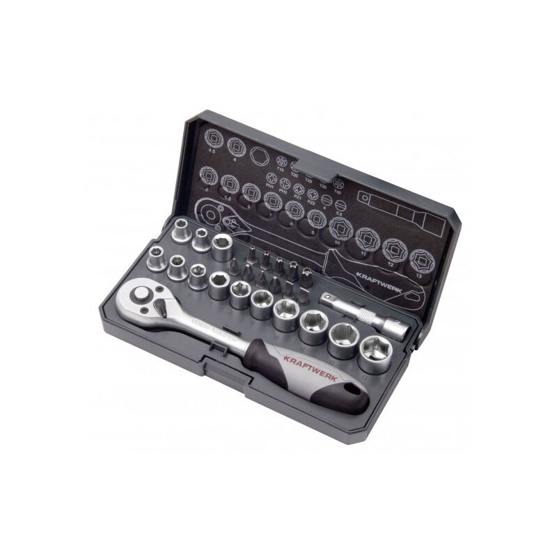 Set di chiavi a bussola, Basic, 1/4', 26 pz.