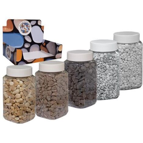 Assortimento di ciottoli decorativi naturali – Confezione da 15 pezzi – Ideali per vasi e centrotavola