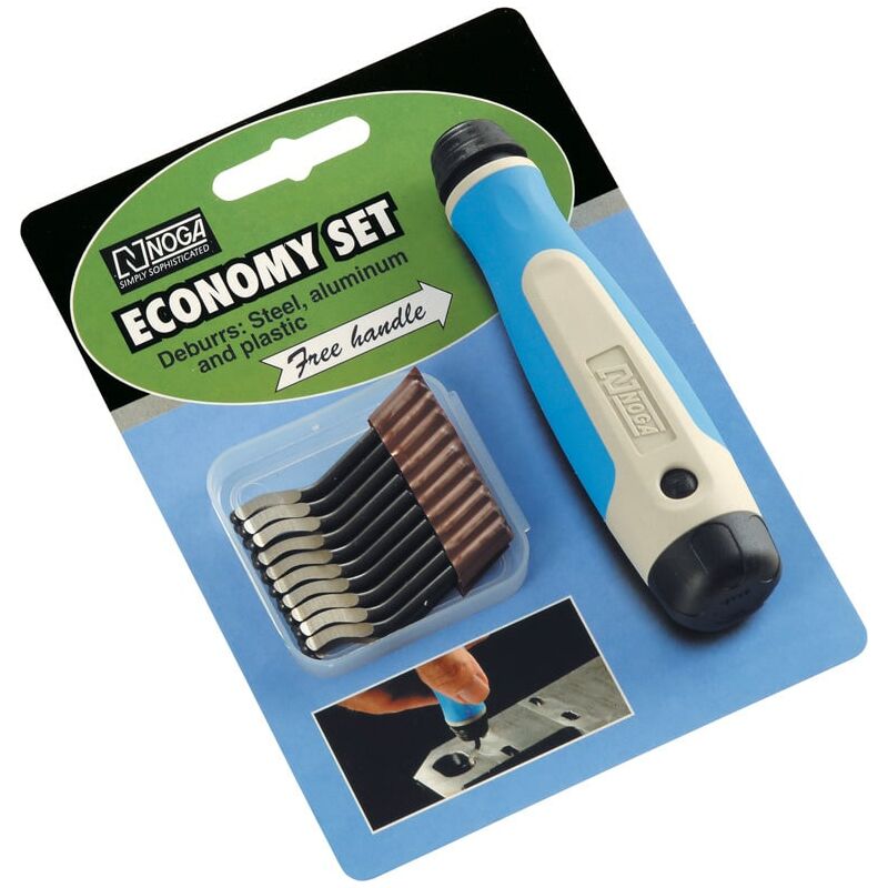 NOGA - Assortimento di sbavatori con 20 lame S10