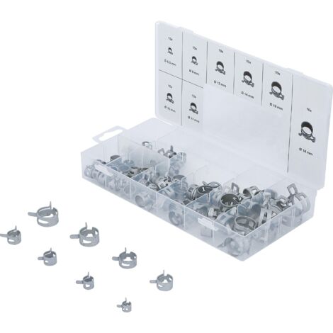 Assortimento fascette stringitubo a molla  80 pz.