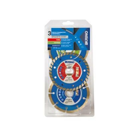 Assortimento Krino dischi diamantati – 3 pezzi