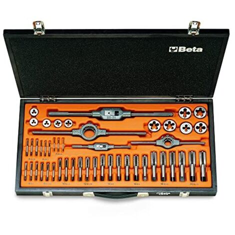 Assortimento maschi e filiere acciaio al cromo passo grosso beta 446/c48 - 48