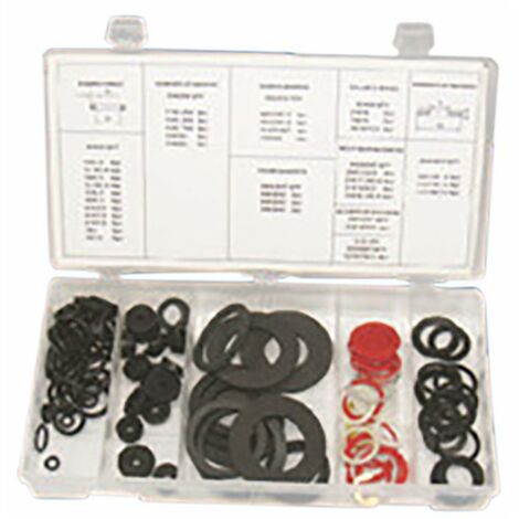 Assortimento o-ring in gomma da 125 pezzi