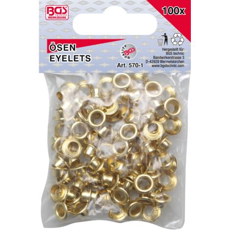 Assortimento occhielli  4,5 x 5,0 mm  100 pz.