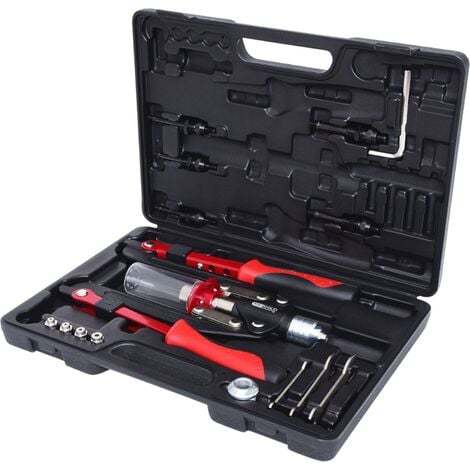 KSTOOLS KS TOOLS TOOLS Set di pinze per rivetti con 2 bracci e dadi ciechi - 17 pezzi - 150.9630