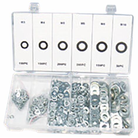Assortimento rondelle piane da 900 pezzi