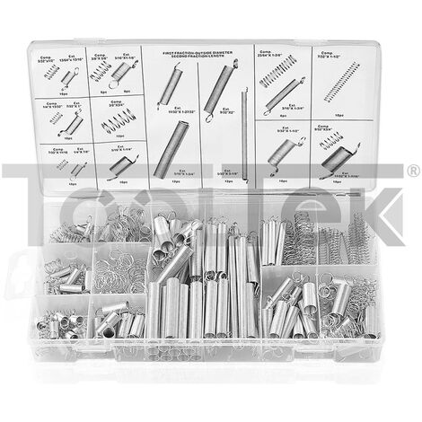 ASSORTIMENTO SET DI MOLLE A COMPRESSIONE E A TRAZIONE 200pz