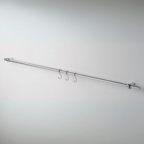 Asta appendi mestoli KITCROMO90 4 ganci 90 cm cromo