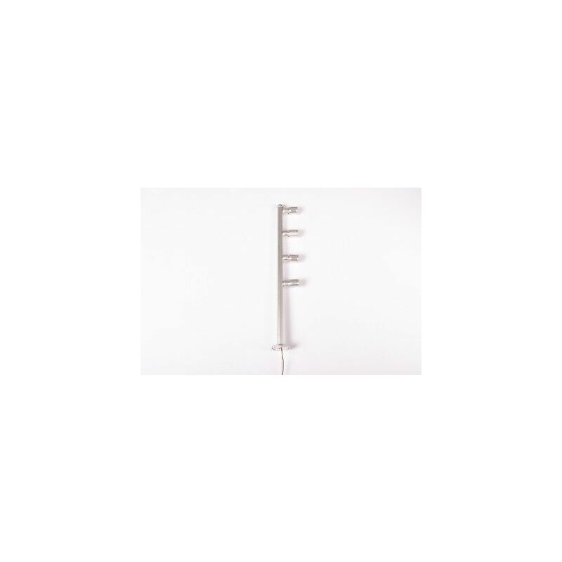 ASTA CON 4 FARETTI LED BIANCO FREDDO 4x1w