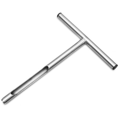 Asta di campionamento del terreno in acciaio inox da 30 cm con impugnatura a T, kit di campionamento del terreno incluso, per la manutenzione di piante, prati, giardini e aziende agricole.