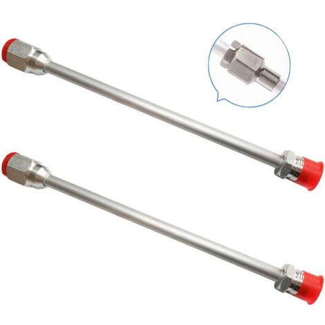 Asta di prolunga per pistola per verniciatura airless per ugello per spruzzatore airless Titan/Wagner/Graco, 2 pezzi x 30 cm