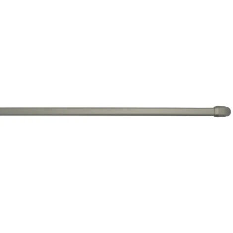 Asta ovale 10x5mm, da 30 a 50cm, con ganci di fissaggio, nichel, 2 pezzi