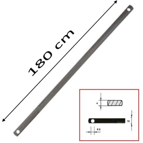 MACHIERALDO ASTA PIATTA CM.180 CON FORI PER CREMONESE