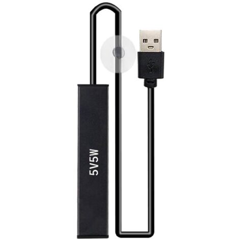 Asta riscaldante USB per piccoli acquari - Termostato di riscaldamento della temperatura da 5 W - Regolatore regolabile