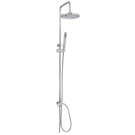 Asta Saliscendi con soffione e Doccetta ModelloElegant In Acciaio Cromato