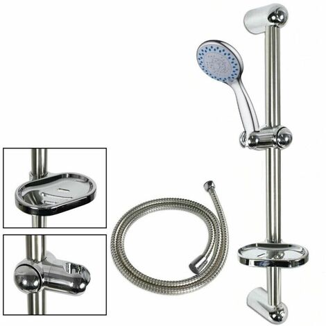 ASTA SALISCENDI CROMATA COLONNA DOCCIA DOCCETTA CON PORTA SAPONETTA Art. 59690