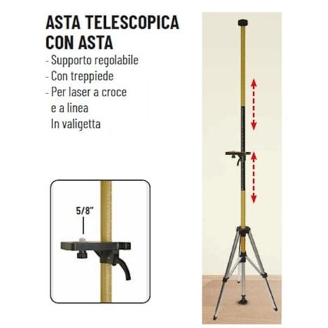 Metro Asta Metri Telescopica Metrica Estensione. Cerca, Compra, Vendi Nuovo E Usato: Asta Ovale