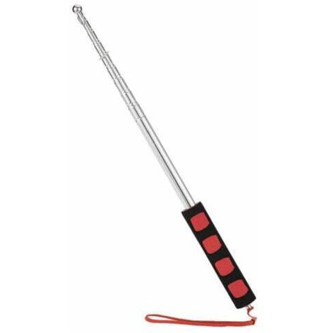 Asta telescópica de acero inoxidable de 2 metros para exteriores, nueva, para profesores, guías turísticos, color rojo.