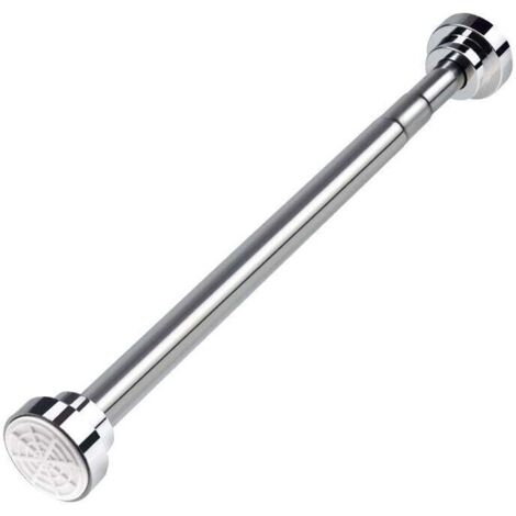 Asta Telescopica per Tenda da Doccia 40-50 cm Asta Telescopica Estensibile in Acciaio Inossidabile Senza Foratura Lunghezza Regolabile per Porte Finestre dell'Armadio del Bagno