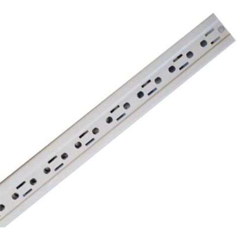 Asta x ripiano metallico a gancio prometal acciaio vern grigio mm 27,5x46 h.cm 300 Prometal