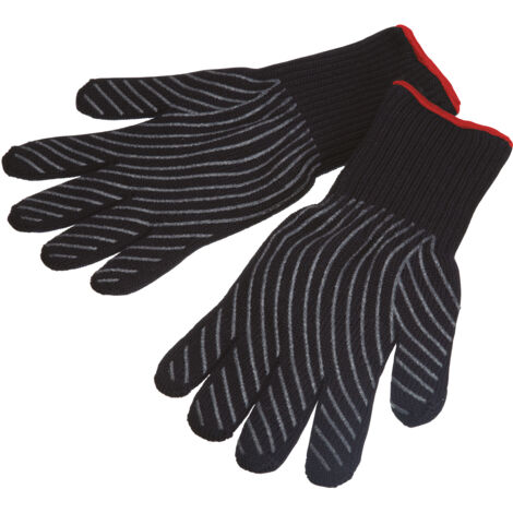 Aster Professionelle Kochhandschuhe Schwarz Hitzebeständig