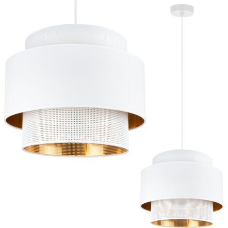 ASTI TRIO HÄNGELAMPE WEISS GOLD 35CM NETZGEWEBE