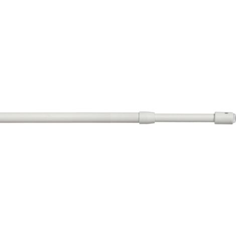 astina per tendine tonda colore bianco regolabile estensibile da 70 a 110 cm