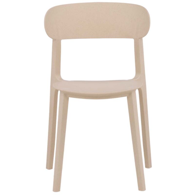 Ebuy24 Stol Esszimmerstuhl Kunststoff Beige.