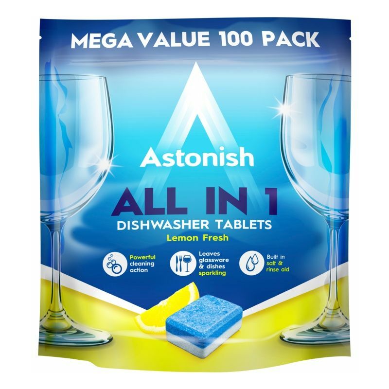 All In 1 Dishwasher Tablets 100 Tabs - C2171 - Astonish