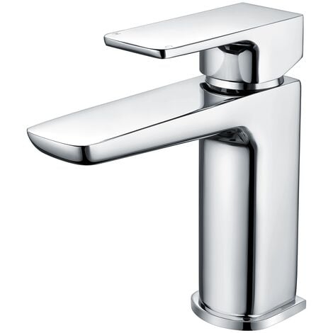NES HOME Astra Modern Chrome Bathroom Basin Mono Mixer Tap + Waste