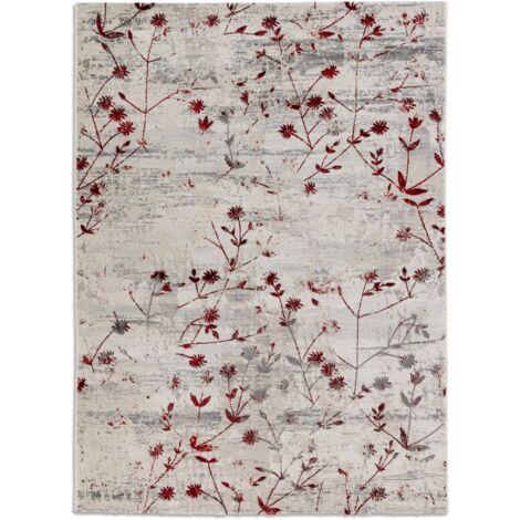 ASTRA Tapis « Antea » Tapis 133x190cm, fleurs rouges