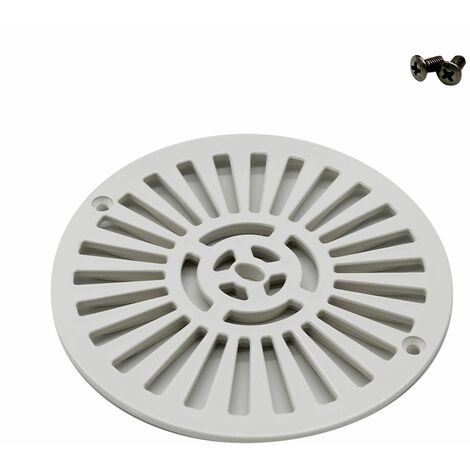 Astral – Grille de bonde de fond 175 mm – Pour piscine béton – Résistante aux chocs et variations de température – Fixation à vis avec vis inox