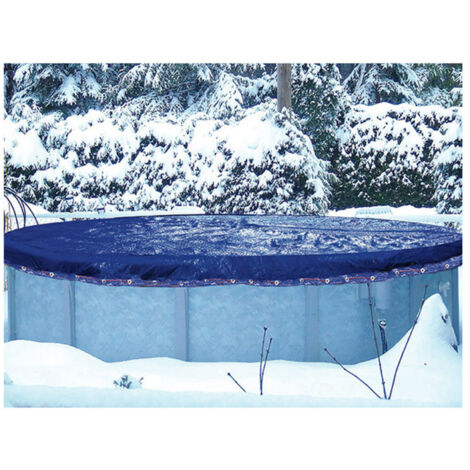 Astralpool – Bâche d'hivernage pour piscine hors-sol 9.15 x 4.60 m – Polyéthylène 100µ traité anti-UV – Œillets d'évacuation pour maintien optimal