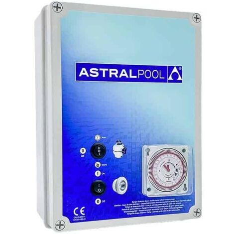 Astralpool – Coffret électrique pour filtration et projecteur LED 100 W – Transformateur intégré 4 à 6 A – Boîtier ABS robuste – Fabriqué en France