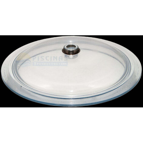 Astralpool – Couvercle transparent pour filtre à sable – Joint inclus – Filetage femelle ¼" pour manomètre – Polycarbonate durable – Compatible modèles Corona 400/500/600
