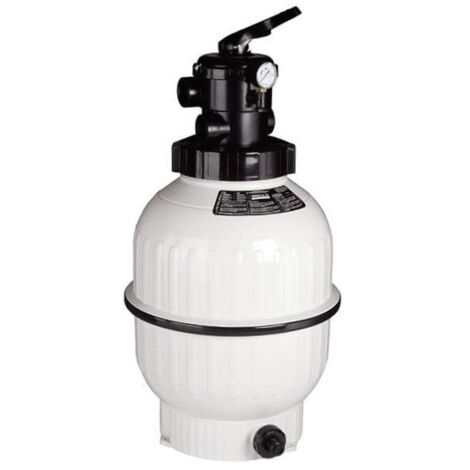 Astralpool – Filtre à sable 600 mm 14 m³/h – Capacité sable 150 kg – Vanne 6 voies – Résine thermoplastique – Pour piscines jusqu'à 56 m³