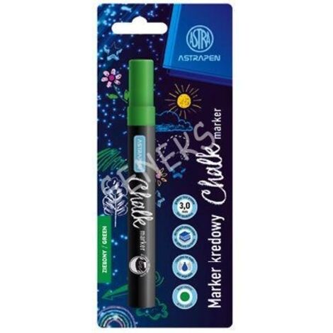 Astrapen - Grüner Kreidemarker, runde Spitze 3 mm, für Tafeln