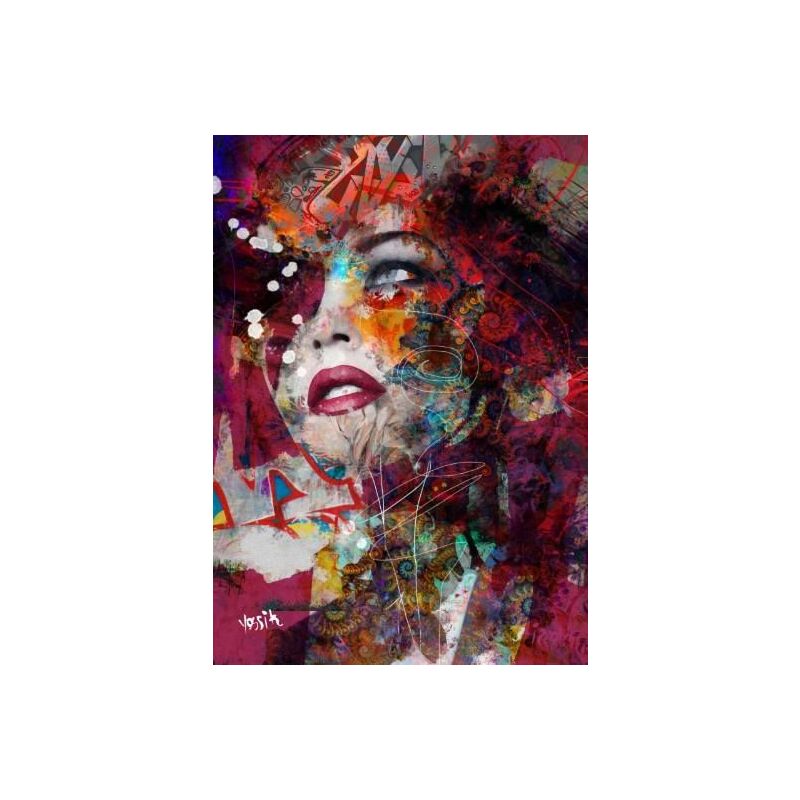 Astratta ragazza mascherata africana Wall Art