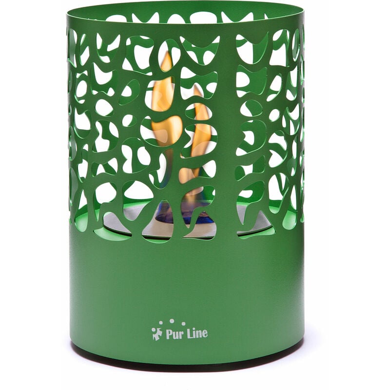 

Purline - Chimenea de etanol de sobremesa de 1000W en acero inoxidable verde