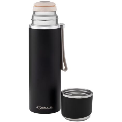 Astrid Edelstahl-Thermoskanne 460 ml, schwarz, doppelwandig