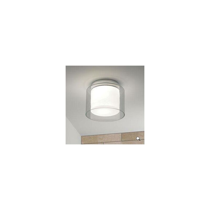 Astro Lighting - Astro Arezzo Ceiling - Plafoniera da bagno a 1 luce in vetro trasparente, opale IP44, E27