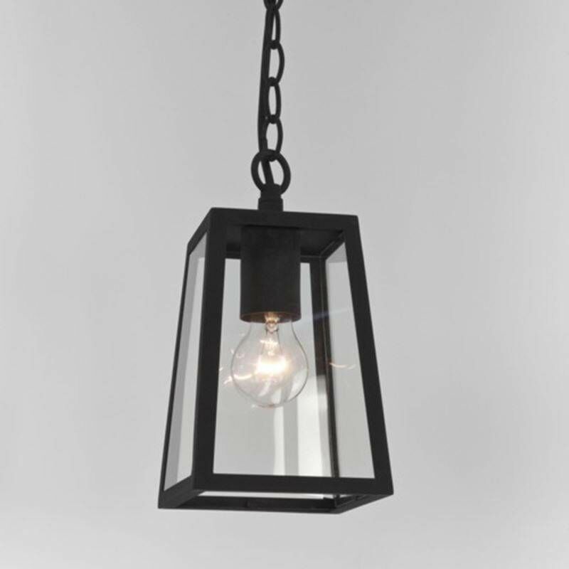 Astro Calvi - 1 Light Outdoor Ceiling Pendant Light Black, E27