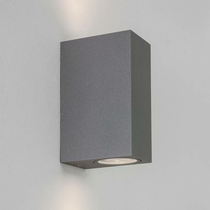 Astro Chios 150 - Applique da esterno a LED grigio strutturato IP44, GU10