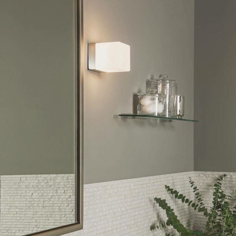 Astro Lighting - Astro Cube - Applique da parete per bagno 1 luce Cromo lucido IP44, G9