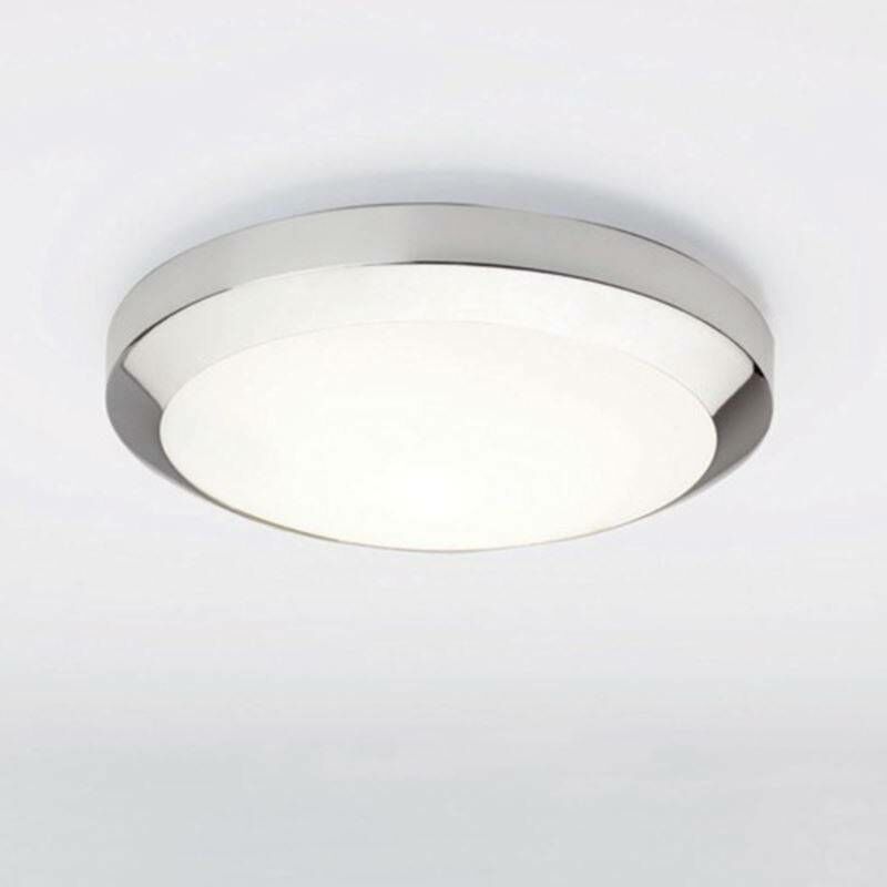 Astro Dakota 300 - 1 Light Bathroom Flush Ceiling Light Polished Chrome IP44, E27