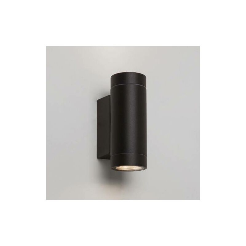 Astro Dartmouth - led 1 Light Outdoor Up Down Twin Wall Light Textured Black IP54