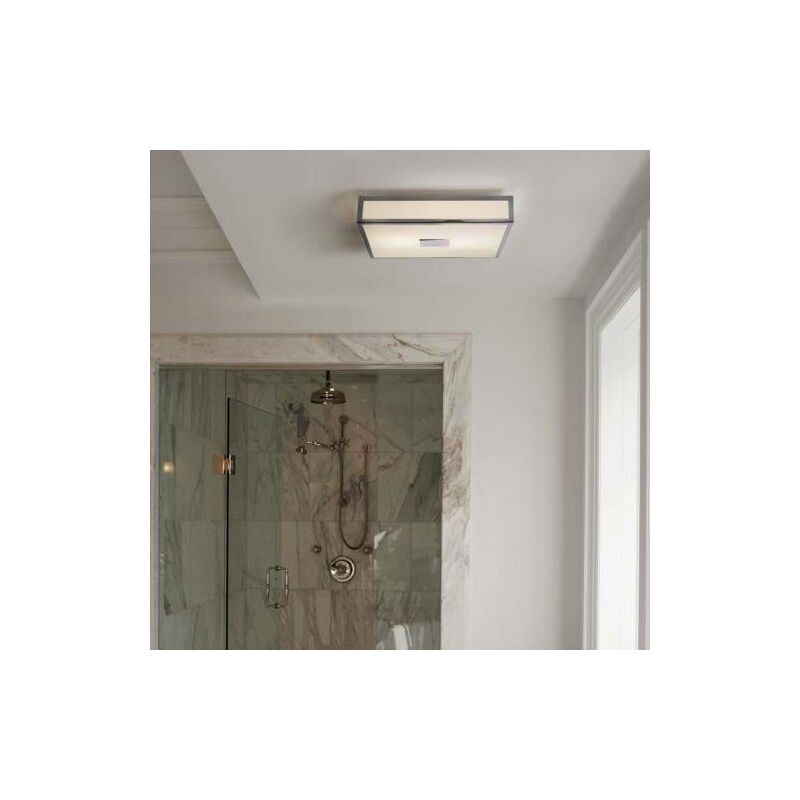 Astro Lighting - Astro Mashiko - Plafoniera a filo per bagno a 4 luci Cromo lucido IP44, E27