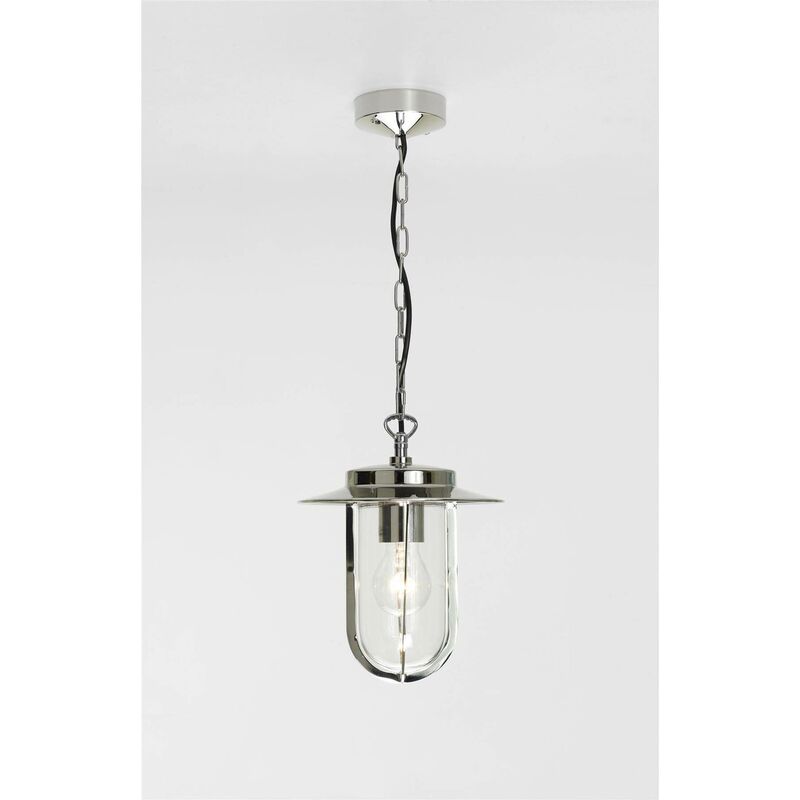 Astro Montparnasse - 1 Light Outdoor Ceiling Pendant Light Polished Nickel IP44, E27