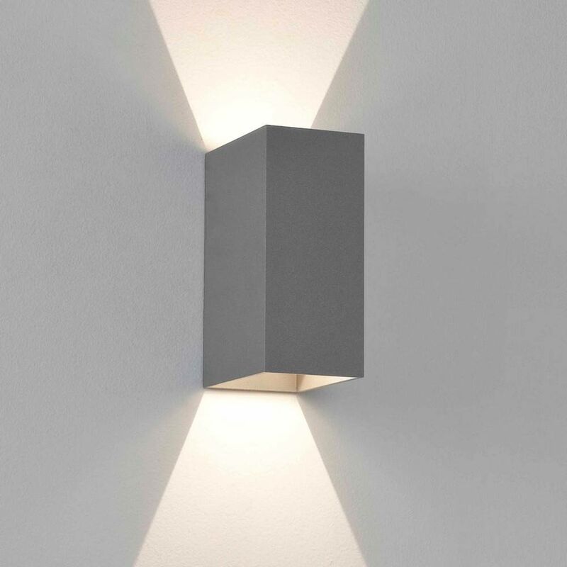 Astro Oslo 160 - LED Outdoor Wall Light Textured Grey IP65